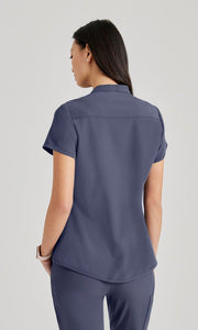 Mission Top by Barco Unify/ 1 Pocket Collar Tuck in Top - Scrub Hub