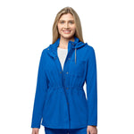 Load image into Gallery viewer, Women&#39;s Convertible Hood Utility Fashion Jacket - Scrub Hub
