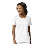 Load image into Gallery viewer, 4 Pocket Notch Neck Top Plus Size - Scrub Hub
