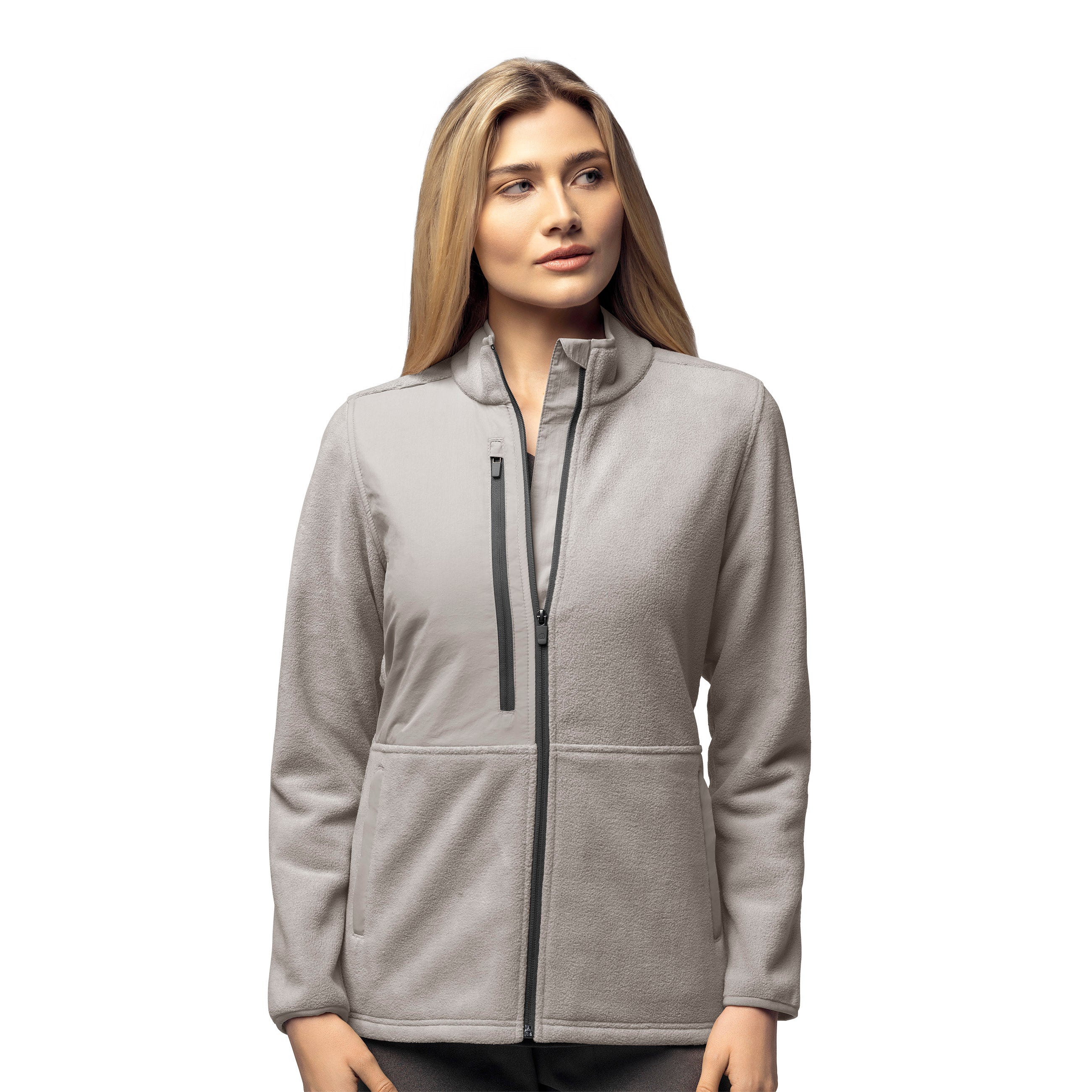 Women's Micro Fleece Zip Jacket – Scrub Hub