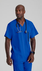 Load image into Gallery viewer, Amplify Top by Barco One/ Men&#39;s 5 Pocket V-neck Top - Scrub Hub
