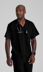 Load image into Gallery viewer, Amplify Top by Barco One/ Men&#39;s 5 Pocket V-neck Top - Scrub Hub
