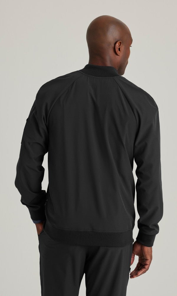 Amplify Warm-Up by Barco One/ 3 Pocket Bomber Jacket with Cuff Sleeves Men's Jacket - Scrub Hub
