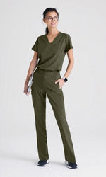 Load image into Gallery viewer, Cosmo Pant by Grey&#39;s Anatomy Evolve/ 5 Pocket Elastic Waistband Jogger - Scrub Hub
