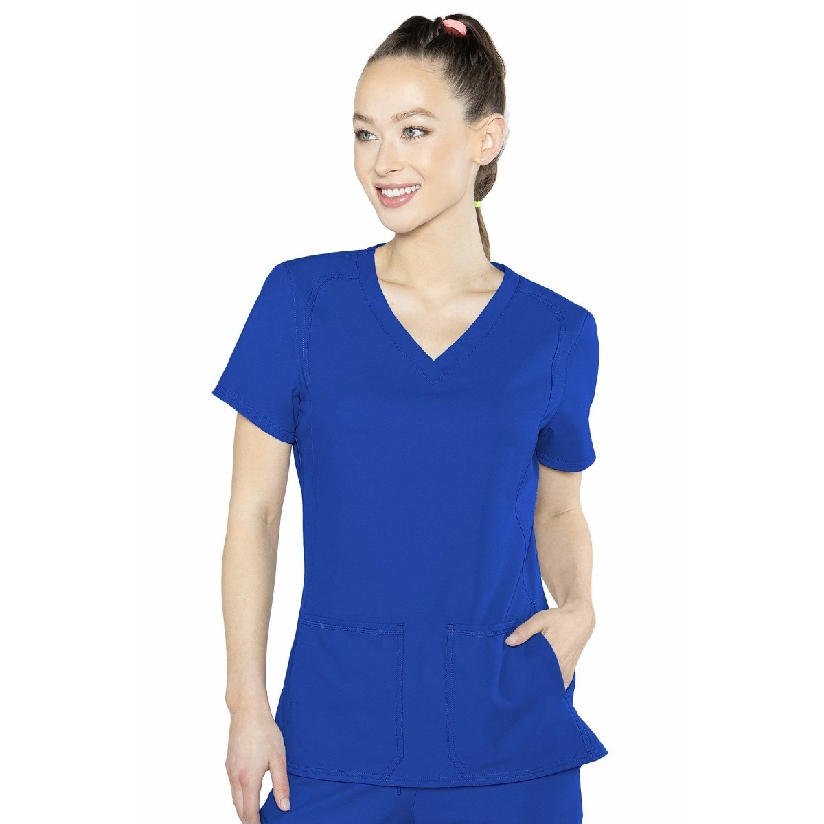Med Couture Insight Side Pocket Top