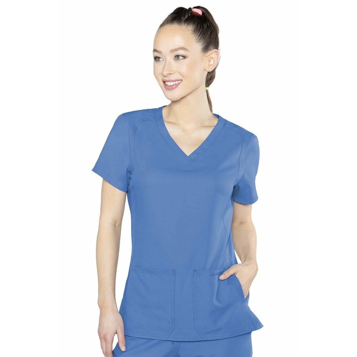 Med Couture Insight Side Pocket Top