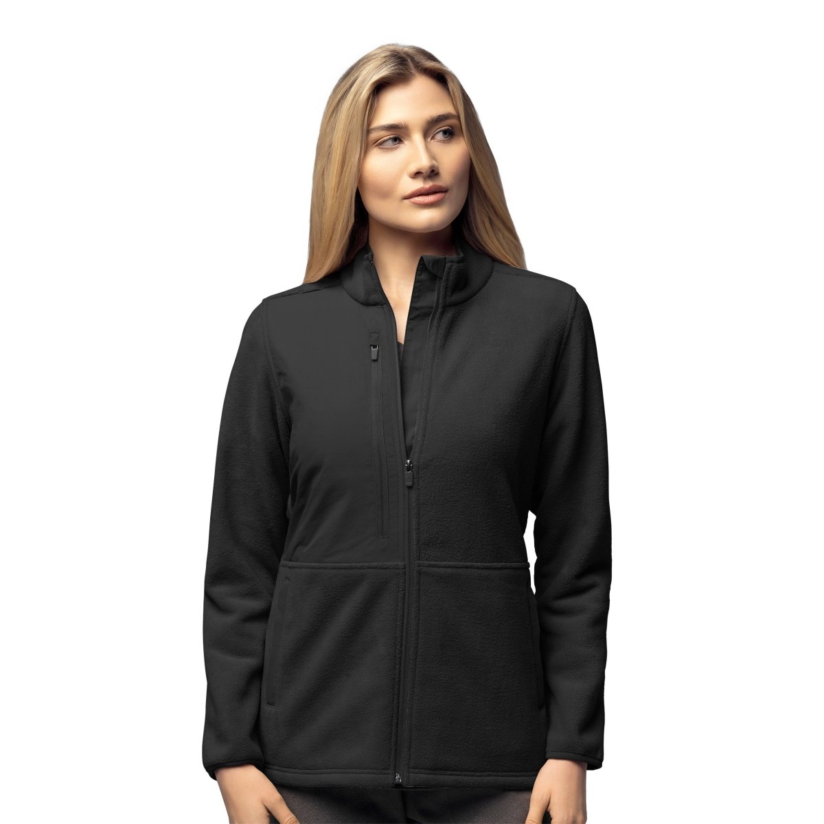 Women's Micro Fleece Zip Jacket - Scrub Hub